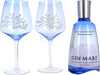 Gin Mare Mediterranean Gin 42,7% Vol. 0,7l in Giftbox with 2 glasses