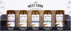 West Cork CASK COLLECTION Miniset 43% Vol. 5x0,05l in Giftbox