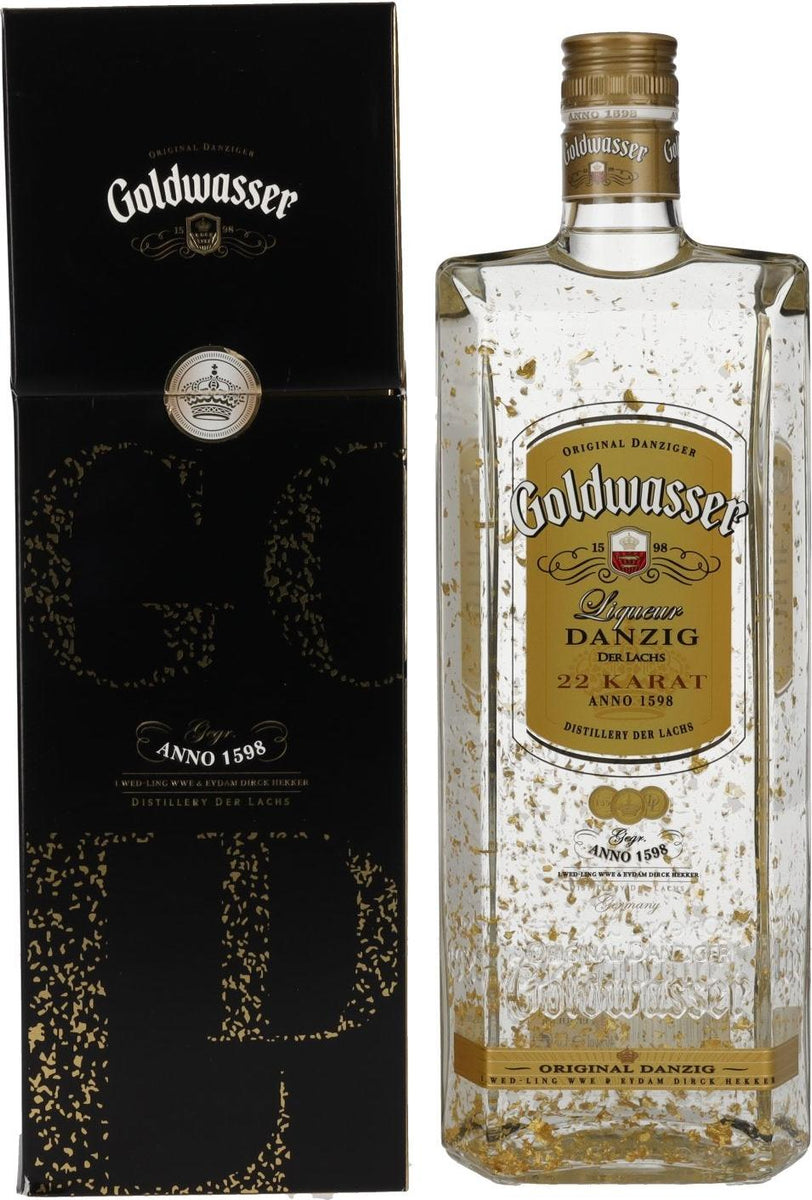 Goldwasser Original Danziger Goldwasser Liqueur 40% Vol. 1l in Giftbox–  Malva