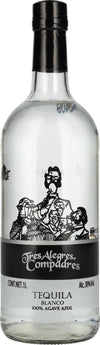 La Cofradia Tres Alegres Compadres Tequila Blanco 100% de Agave 38% Vol. 1l