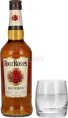 Four Roses Bourbon 40% Vol. 0,7l with Whisky glass