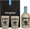 Knut Hansen Dry Gin 42% Vol. 0,5l in Wooden box with 2 ceramic mugs