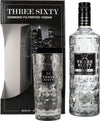 Three Sixty Vodka 37,5% Vol. 0,7l in Giftbox with glass