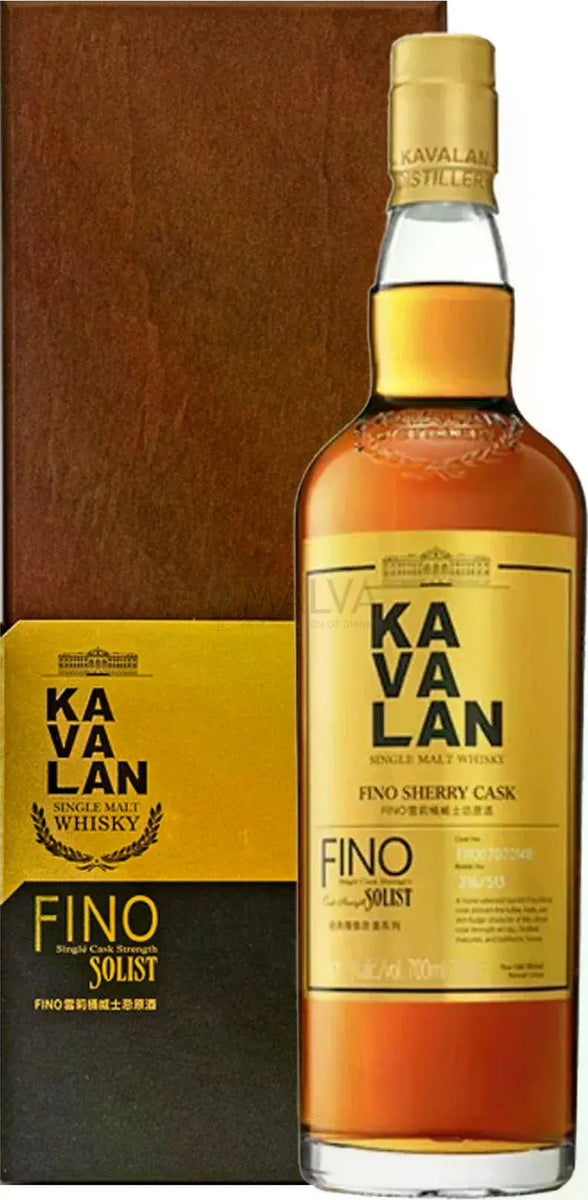Kavalan SOLIST FINO SHERRY CASK Whisky 0,7l in Wooden box– Malva