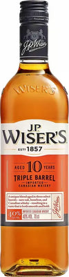 J.P. Wiser's 10 Years Old Triple Barrel Canadian Whiskey 40% Vol. 0,7l