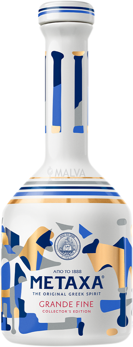 Metaxa GRANDE FINE Collector's Edition Ceramic bottle 40% Vol. 0