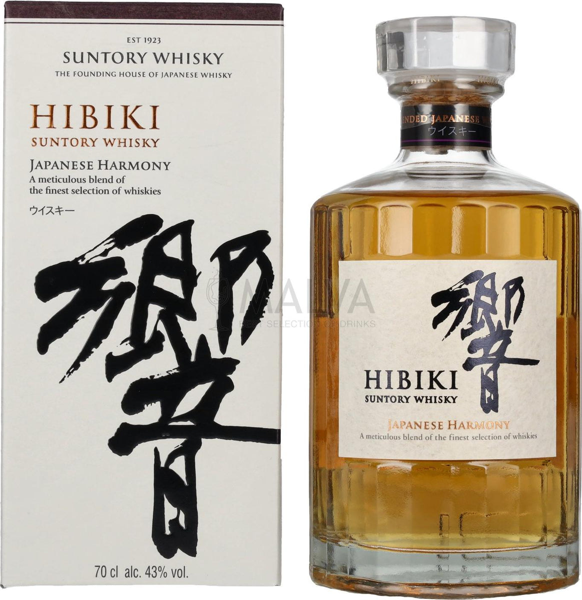 Suntory Hibiki Japanese Harmony 43% Vol. 0,7l in Giftbox– Malva