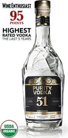 Purity CONNOISSEUR 51 RESERVE ORGANIC VODKA 40% Vol. 0,7l