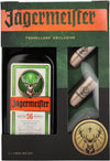 Jägermeister TRAVELLERS' EXCLUSIVE 35% Vol. 1l in Giftbox with 3 Metal Shot Cups