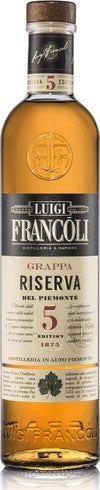Luigi Francoli Grappa Riserva del Piemonte 5 Years 41,5% Vol. 0,7l