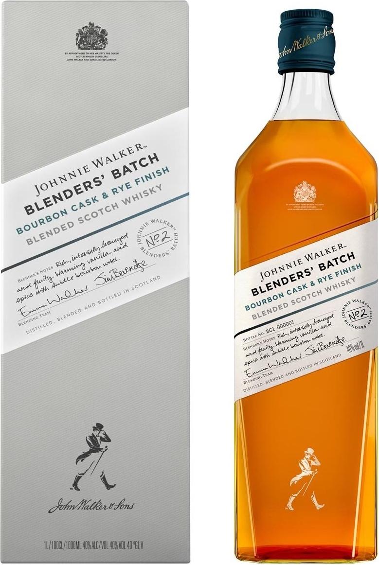 Johnnie Walker BLENDERS' BATCH Bourbon Cask & Rye Finish 40% Vol