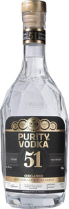 Purity CONNOISSEUR 51 RESERVE ORGANIC VODKA 40% Vol. 0,7l