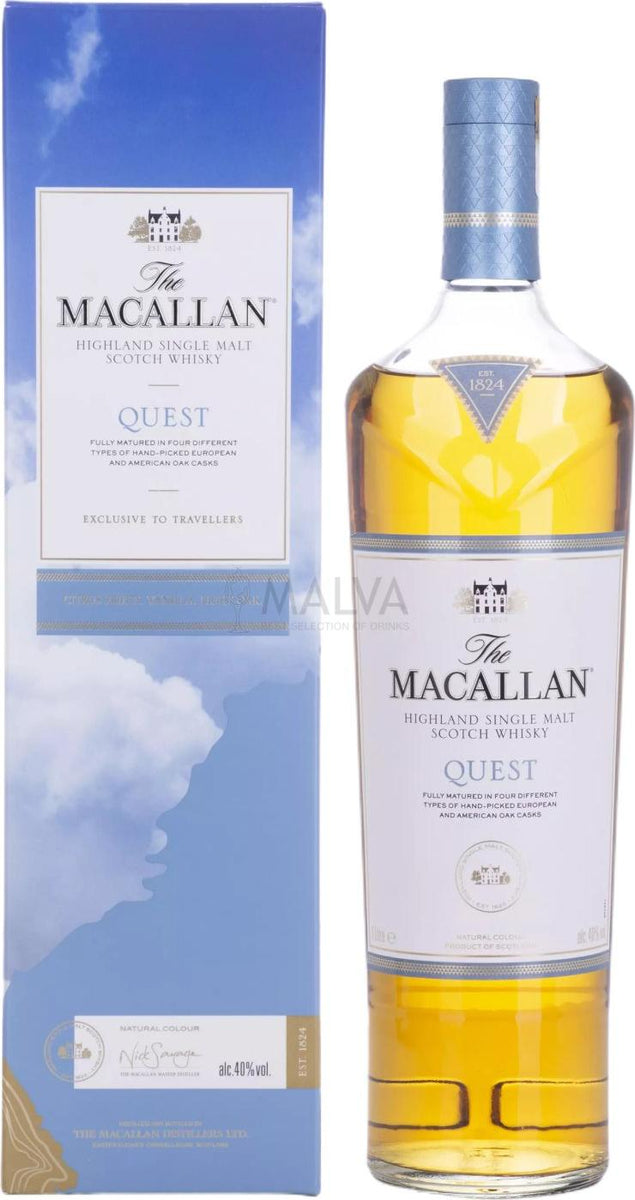 The Macallan QUEST Highland Single Malt 40% Vol. 1l in Giftbox @Malva