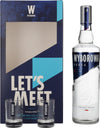 Wyborowa Wódka 37,5% Vol. 0,7l in Giftbox with 2 Shot Glasses
