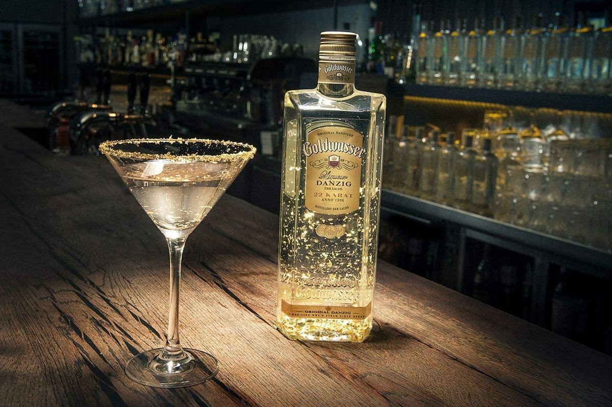 Goldwasser Original Danziger Goldwasser Liqueur 40% Vol. 1l in Giftbox–  Malva