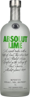 Absolut LIME Flavoured Vodka 40% Vol. 1l