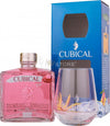 Cubical KISS Special Distilled Gin 37,5% Vol. 0,7l in Giftbox with glass