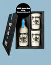 Knut Hansen Dry Gin 42% Vol. 0,5l in Wooden box with 2 ceramic mugs