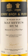 Berry Bros. & Rudd 2010 Mauritius Port Cask Rum 9 YO 46% Vol. 0,7l