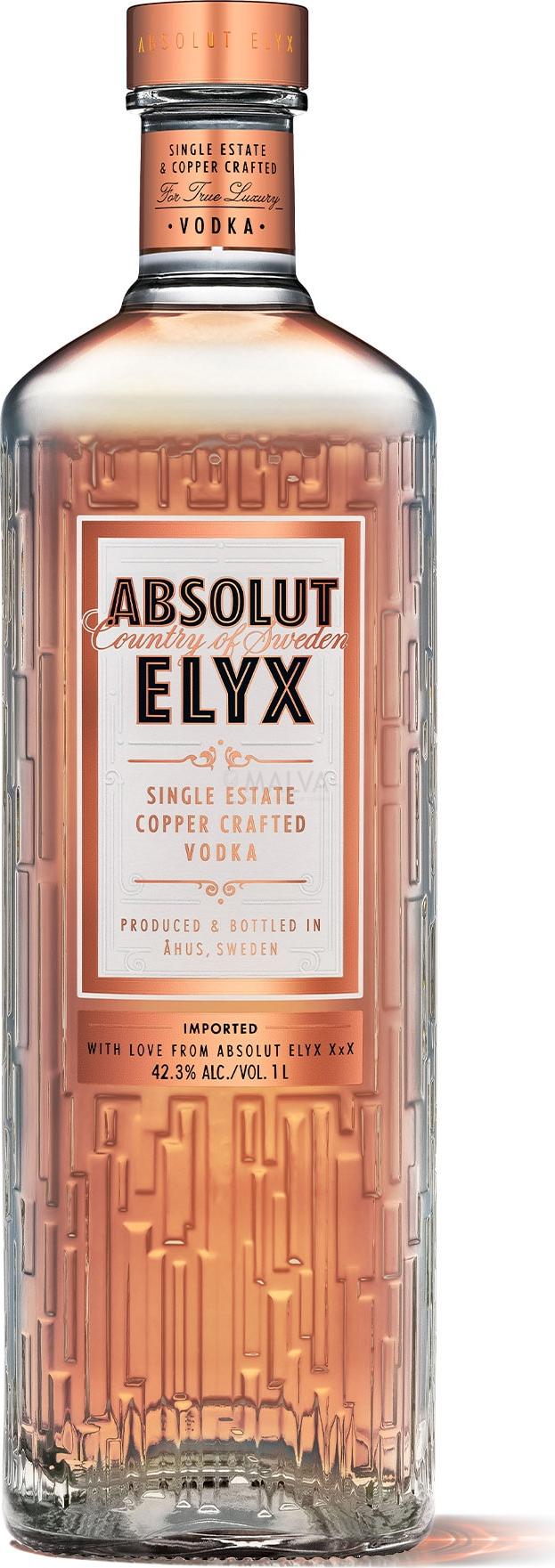 Absolut Vodka ELYX 42,3% Vol. 3l @Malva