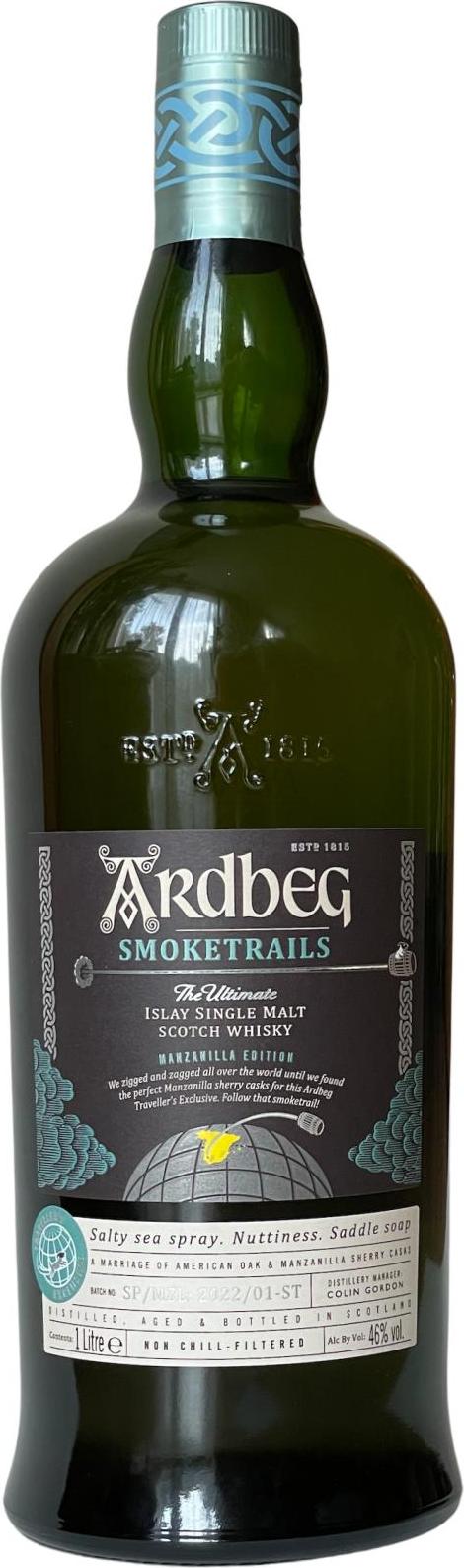 Ardbeg SMOKETRAILS The Ultimate Manzanilla Edition 46% Vol. 1l @Malva