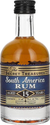 The Secret Treasures 15 Years Old South America Rum 42% Vol. 0,05l (Mini)