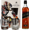 Johnnie Walker BLACK LABEL 12 Years 40% Vol. 0,7l in Giftbox with 2 glasses