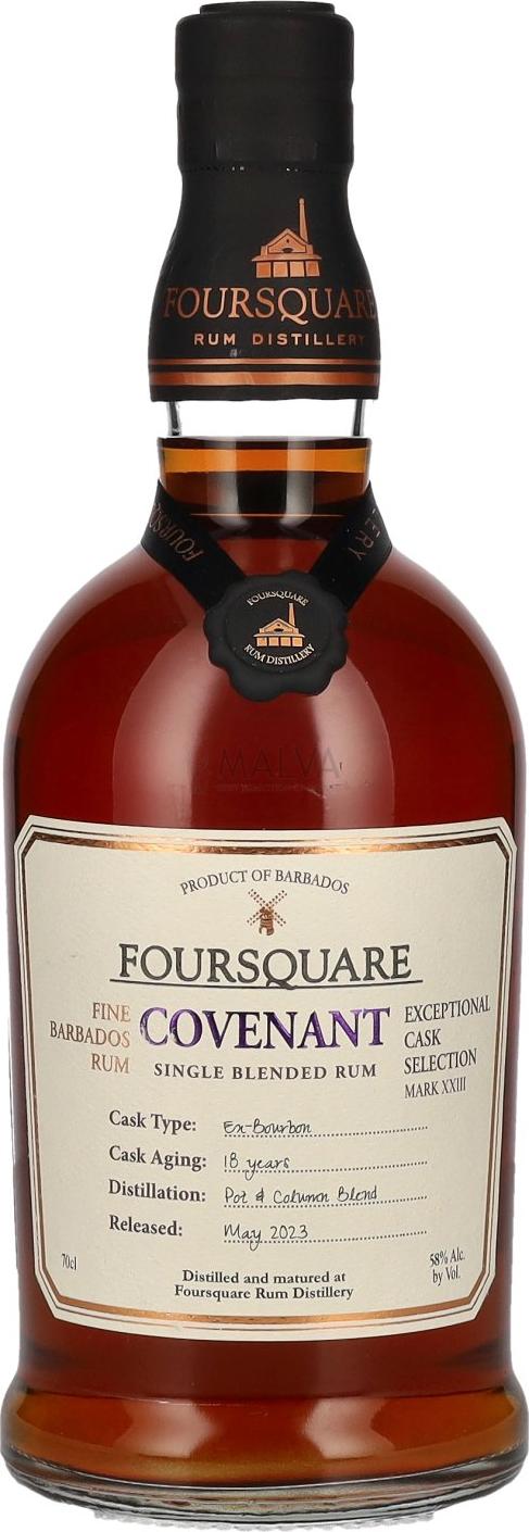 Foursquare 18 Years Old Exceptional Cask Selection COVENANT MARK XXIV ...
