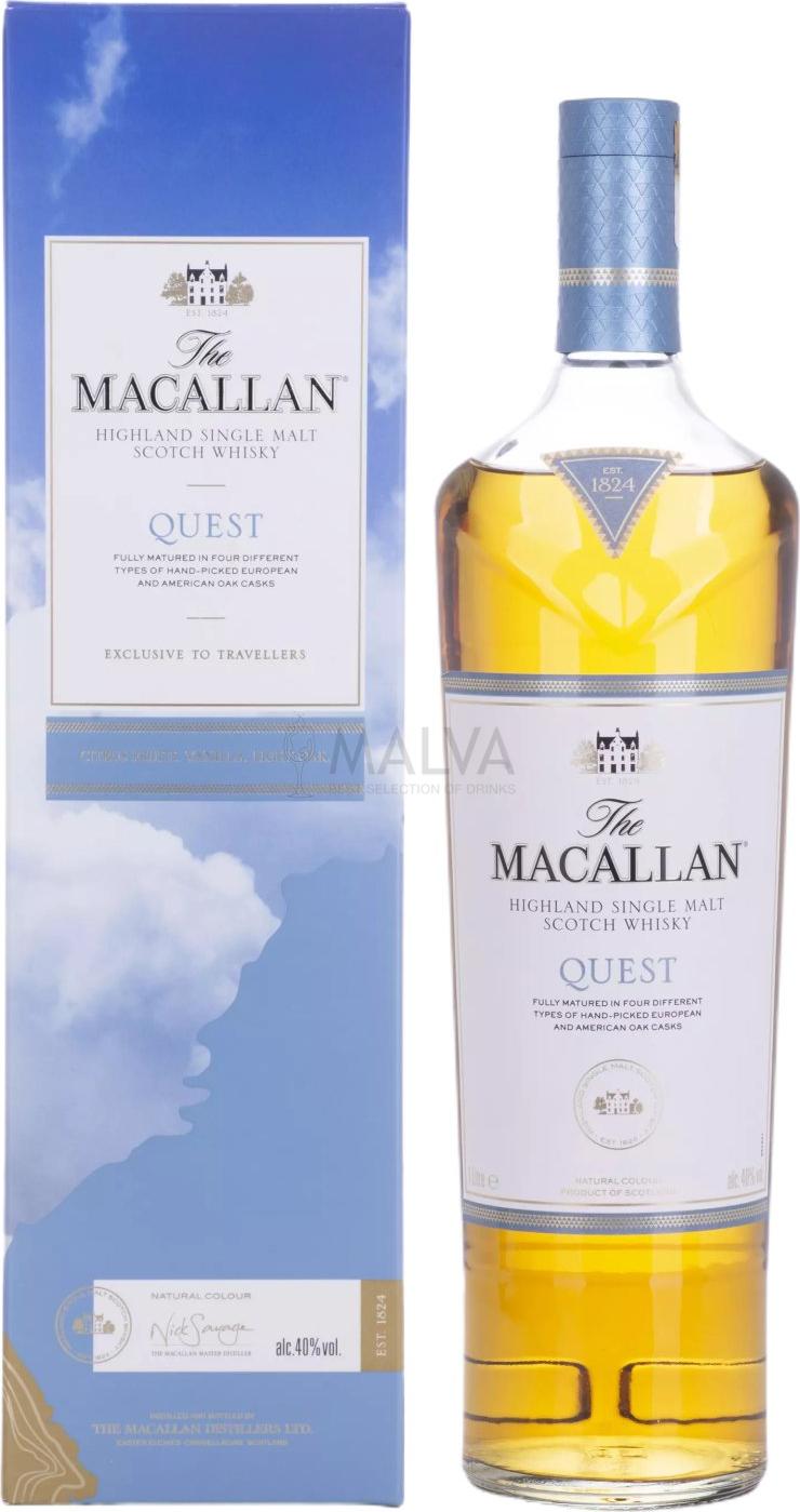 The Macallan QUEST Highland Single Malt 40% Vol. 1l in Giftbox @Malva